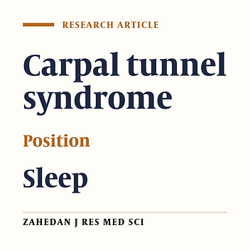 Sleep Position in Patients With Carpal Tunnel Syndrome