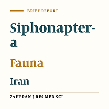 A Survey on Fauna of Fleas (Order: Siphonaptera) of Cow and Sheep in Southern Khorasan-e-Razavi Province, Iran